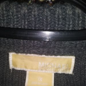 Michael Kors gray fur vest